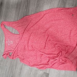 Heather's red tank top